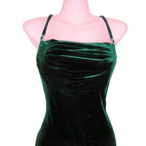 green velvet homecoming dress